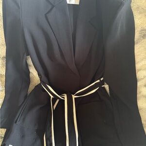NWOT Jason Wu belted blazer black crepe size S- there are matching pants as well